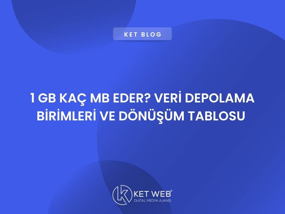 1 gb kac mb eder veri depolama birimleri ve donusum tablosu