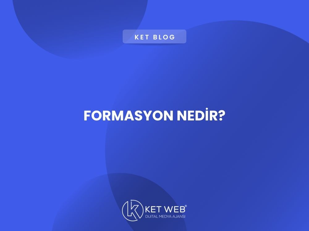 formasyon nedir